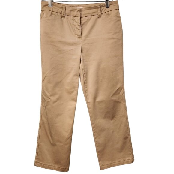 Charter Club Pants Shop Petite Pants Size 4P Khaki Tan 29x25.5 Classic‎ Career - Picture 1 of 14